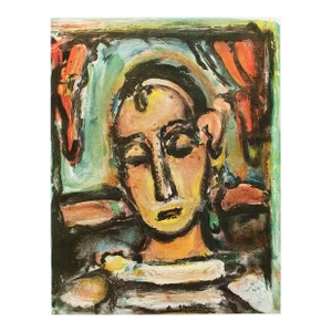 1987 After Georges Rouault "Pierrot" for Verve (1939), Second Edition Full-Color Print