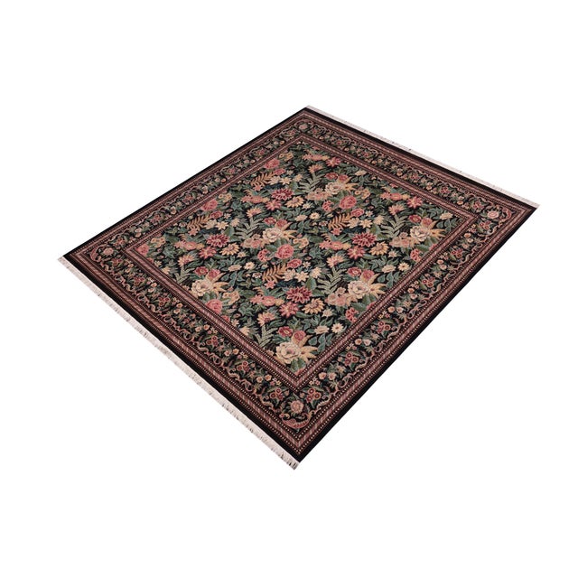 Designed with mesmerizing intricacy and gorgeous color palette, this hand-knotted masterpiece demonstrates the beauty and...