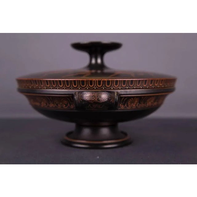 Brown 19th Century Antique Tin Vase from Ipsen, Copenhagen For Sale - Image 8 of 11