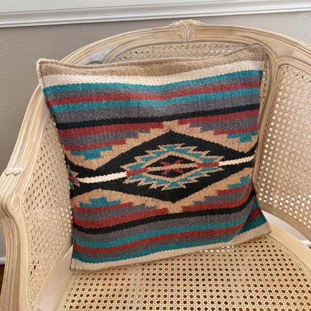 Vintage Turkish Kilim Pillows, a Pair For Sale - Image 6 of 8