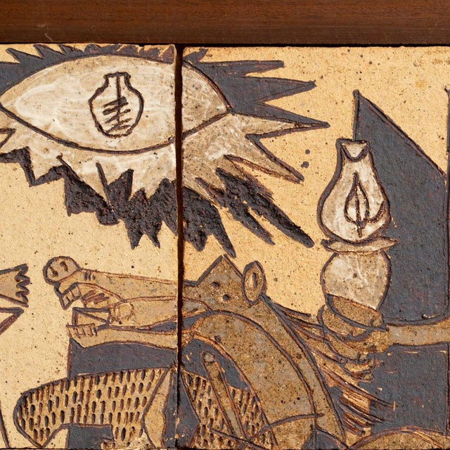 Ceramic Tribute to Picasso's Guernica, 1960s, Ceramic For Sale - Image 7 of 18