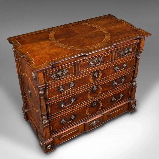 Late 20th Century Vintage Decorative English Chest of Drawers For Sale - Image 5 of 13