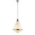 Thomas O'Brien for Visual Comfort Signature Gale Large Pendant in Polished Nickel with White Glass For Sale