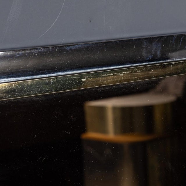 Metal and Brass Framed Mirror with Smoked Glass from Belgo Chrome, 1970s For Sale - Image 6 of 13