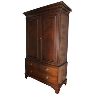 Ethan Allen Newport Mahogany Clothing Armoire For Sale
