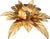 Gold Hollywood Regency Florentine Flower-Shaped Gilt Flush Mount from Hans Kögl, Italy, 1960s For Sale - Image 8 of 18