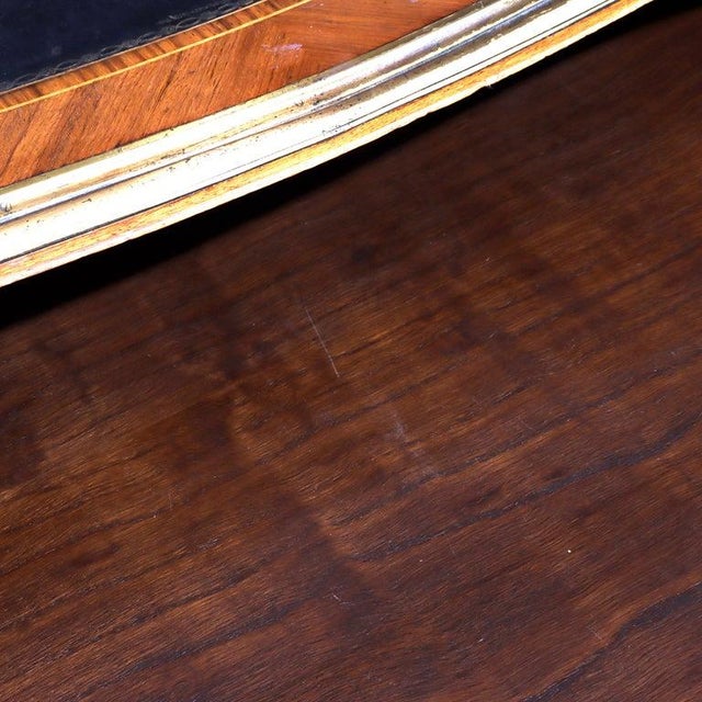 Antique French Louis XV Bureau Plat Rosewood Inlaid Attributed to François Linke 19th C For Sale - Image 17 of 17