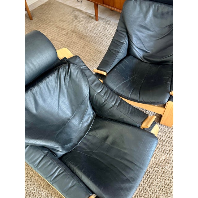 Mid-Century Modern A Sculptural Set of Kroken “Pigeon” Armchairs Attributed to Åke Fribytter for Nelo Möbel, Circa 1970s For Sale - Image 3 of 12