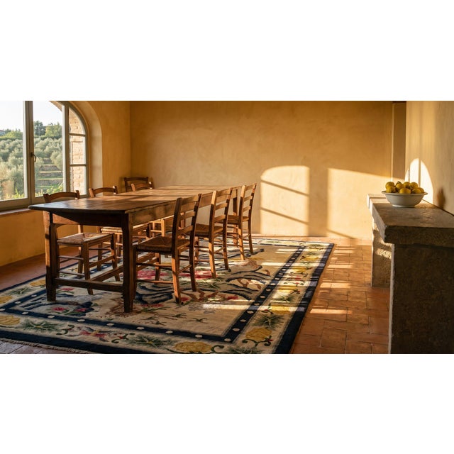Antique Chinese Silk Rug For Sale - Image 14 of 15