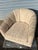 Modern Milo Baughman Style Modern Swivel Chair With Floating Round Base For Sale - Image 3 of 6