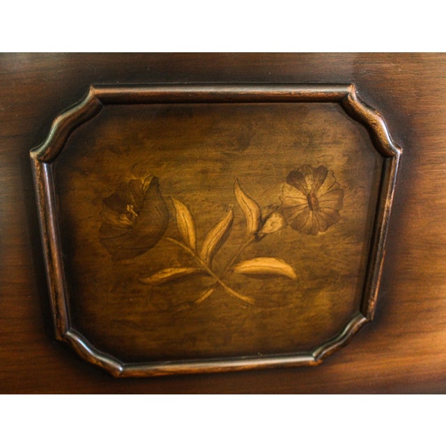 Traditional 1930s George Steck Baby Grand Piano -- Petite Size With Inlaid Cabinet For Sale - Image 3 of 7