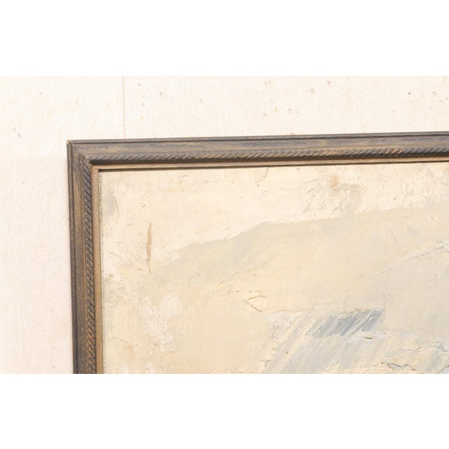 Mid 20th Century Signed Oil on Canvas Desert Caravan Scene For Sale - Image 9 of 13