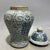 Chinese Blue and White Double Happiness Floral Porcelain Ginger Jar, Chinoiserie Lidded Vase For Sale - Image 4 of 8