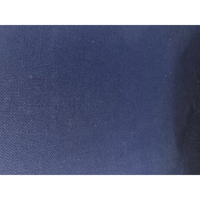 Blue 1960's Fiberglass and Blue Fabric Swivel Chairs by Eames for Herman Miller - Set of 4 For Sale - Image 8 of 11