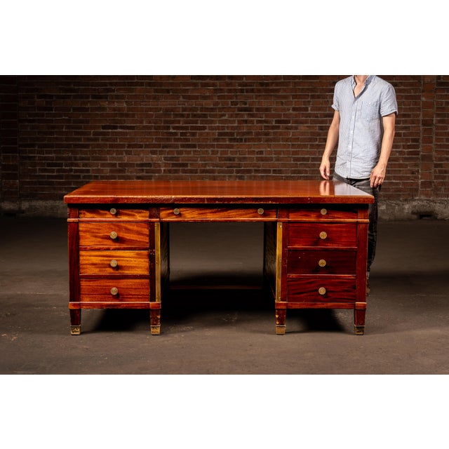c. 1920s; Algoma Plywood Co./Central Manufacturing Co. - Chicago, IL Crafted in the Late Regency Empire style, this...