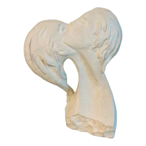 1980s Faces of Love Sculpture by David Fisher Austin Productions