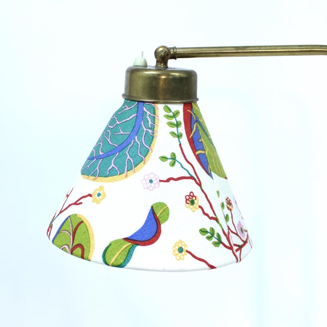 Gold Model 1842 Floor Lamp by Josef Frank for Svenskt Tenn, 1930s For Sale - Image 8 of 15