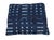 Authentic vintage indigo floor pillow featuring a unused clean sky blue and white geometric design, handcrafted from West...