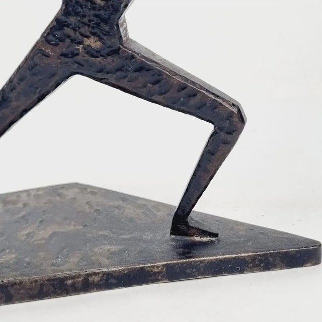 Painted Metal Fencer Figure, 1960s For Sale - Image 12 of 13