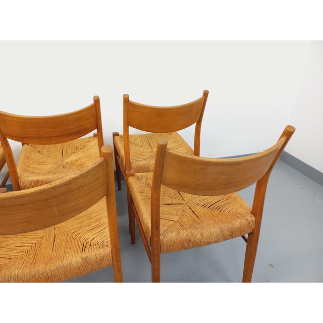 Vintage Italian Chairs in Teak and Rope by Piero Palange and Werther Toffoloni for Montina, 1960s, Set of 6 For Sale - Image 18 of 18