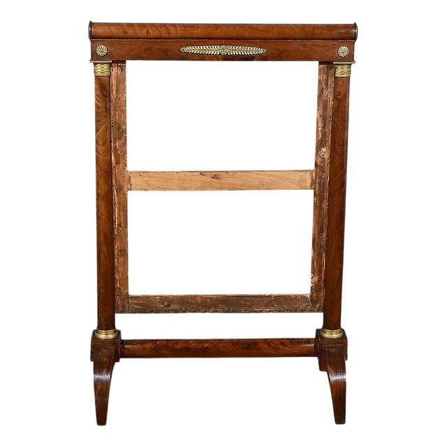 Empire Mahogany Fireplace Screen, Early 19th Century For Sale