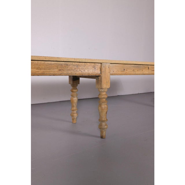 Late 19th Century Monumental Antique English Pine Harvest Table | 12.5 Feet | Circa 1880 For Sale - Image 5 of 10