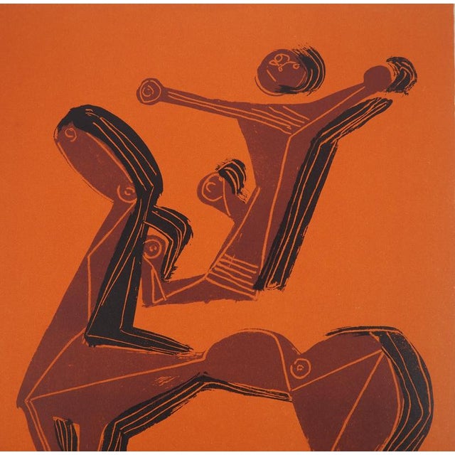 Marino MARINI (1901-1980) The horse and its rider Original color lithograph On thick paper 24 x 31 cm (c. 9 x 12 inches)...