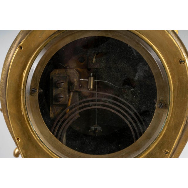 Metal Large Napoleon III Gilt Bronze Mantel Set, Set of 3 For Sale - Image 7 of 10