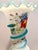 Mid 18th Century Antique White Opaline Vases With Fruit, Flowers, and Glass Applied Snakes - A Pair For Sale - Image 5 of 11