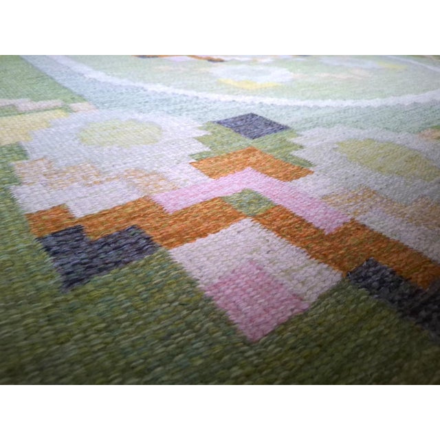 Mid-Century Modern Large Rölakanan Wool Rug by Ingegerd Silow, 1960s For Sale - Image 3 of 11