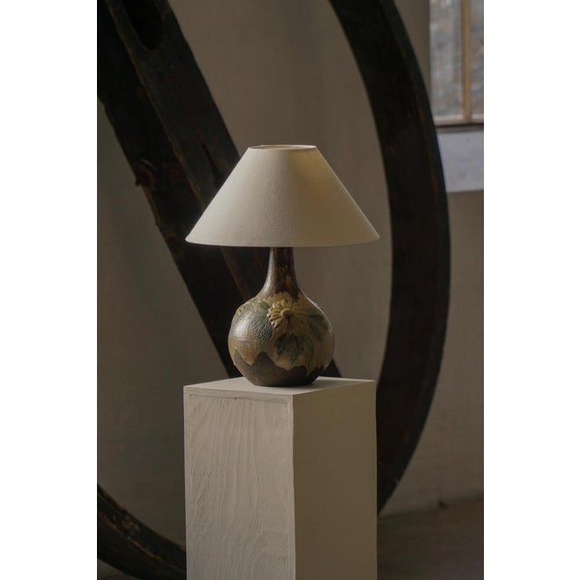 Art Nouveau Danish Organic Ceramic Table Lamp, 1970s For Sale - Image 18 of 18