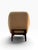 Late 20th Century Pair of Adam Court Leather Lounge Chairs | Cream Leather on Dark Walnut Frames | Modern Designer Armchairs For Sale - Image 5 of 13