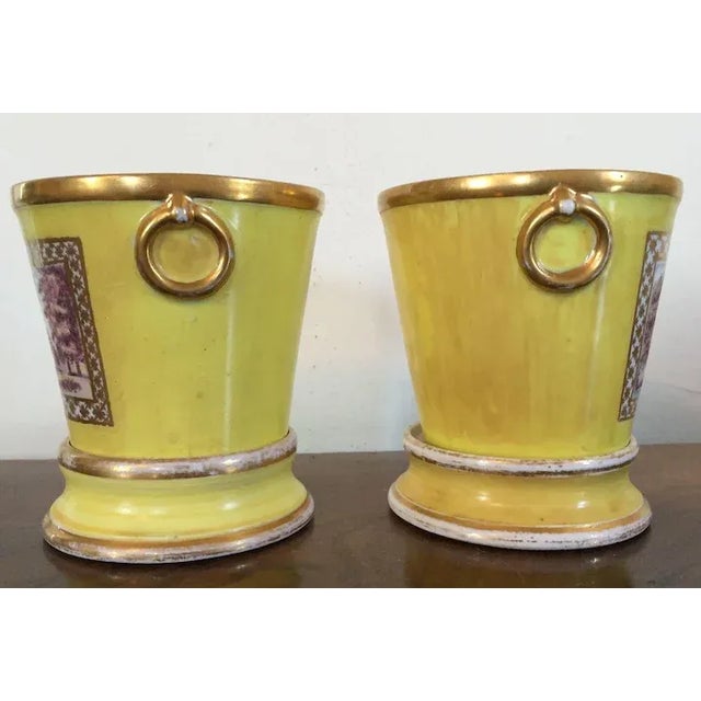 Ceramic 1800 - 1805 English Regency Cachepot Vase - A Pair For Sale - Image 7 of 11