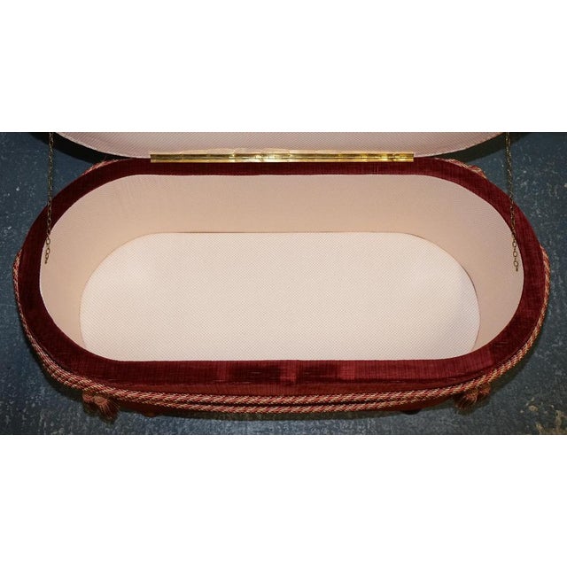 Antique Victorian Fabric Ottoman For Sale - Image 12 of 18