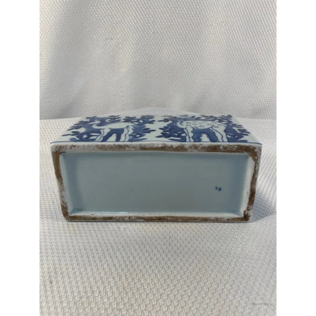 Antique Dutch Delft Faience Flower Brick Vase For Sale - Image 9 of 12