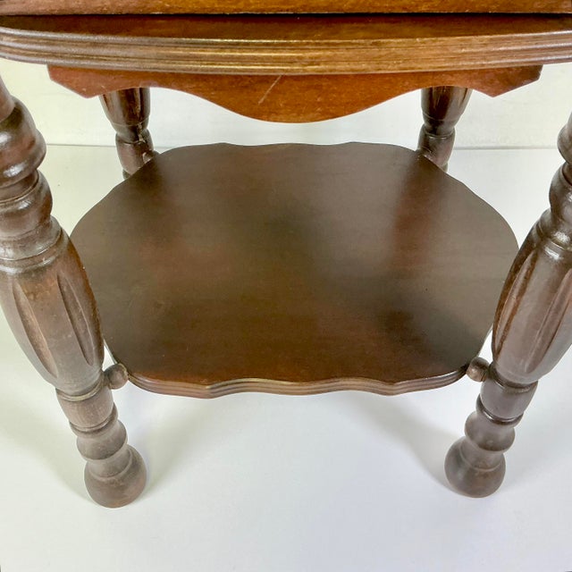 Early 20th Century Early 1900s Antique Americana Boho Chic British Colonial Cushman Product Drinks Table Humidor For Sale - Image 5 of 14