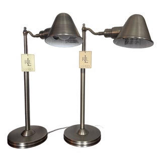Set of Ralph Lauren Pharmacy-Style Table/Desk Lamps For Sale