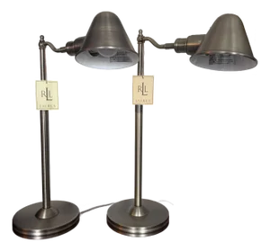 Set of Ralph Lauren Pharmacy-Style Table/Desk Lamps