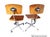 1950s Set of 2/Danish Kevi Swivel Chairs For Sale - Image 5 of 7