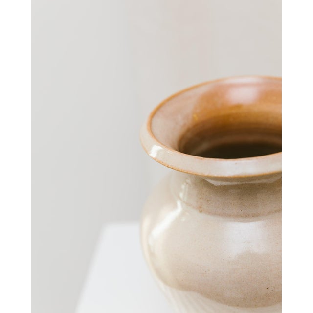 Beige Studio Ceramic Vase by Matthias Jäkel for Naunhof, 1980s For Sale - Image 8 of 12