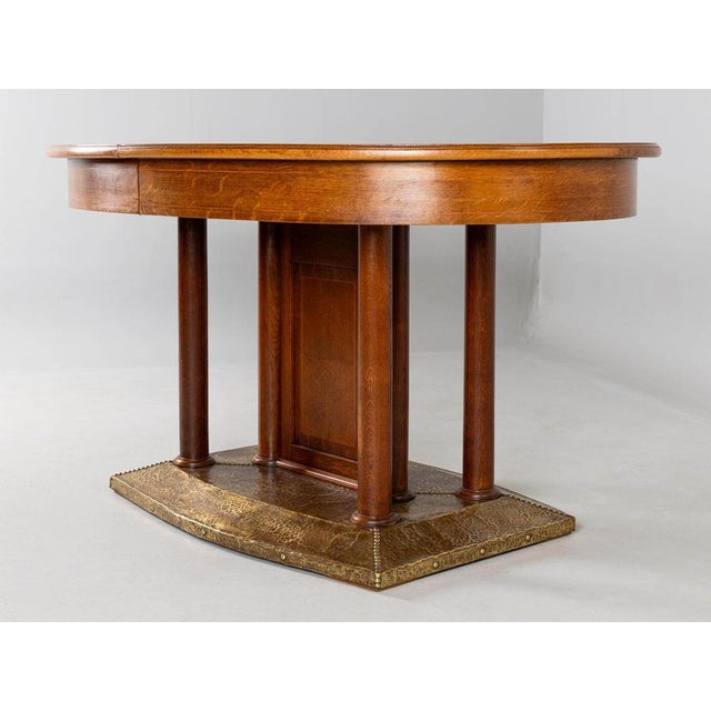 1920s Vintage Art Deco Dining Table, 1920s For Sale - Image 5 of 15