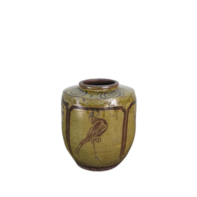 Vintage Brown Jar For Sale In Greensboro - Image 6 of 6