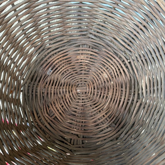 A Antique Woven Reed Basket, Circa 1900 For Sale - Image 9 of 12