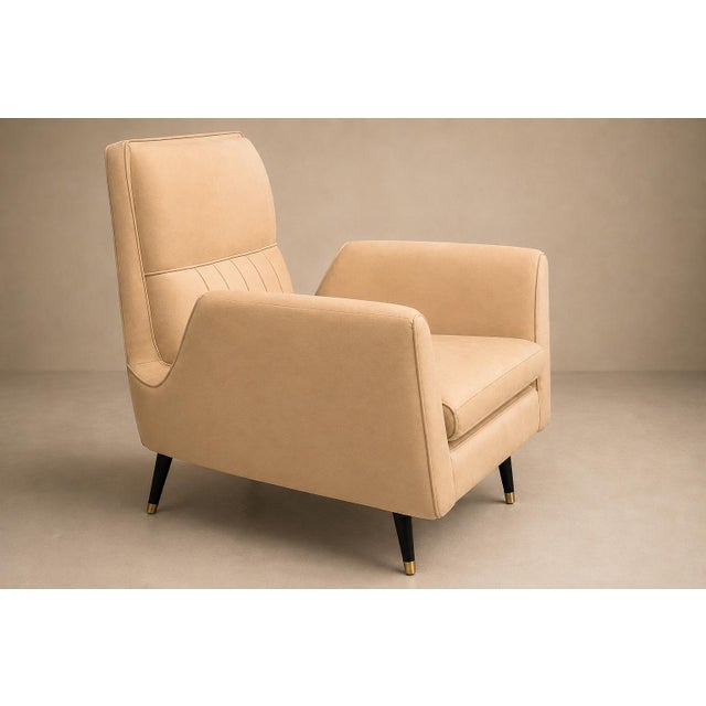 Giuseppe Scapinelli Armchairs in Hardwood & Suede, Brazil, 1950s For Sale - Image 12 of 18