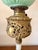 Metal Antique Bradley & Hubbard Banquet Brass & Onyx Parlor Lamp, Electrified W/ Painted Globe For Sale - Image 7 of 18