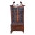 Antique Union National English George III Style Mahogany China Cabinet Bookcase For Sale