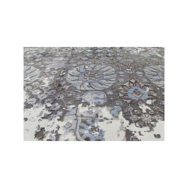 1990s Handwoven Transitional Area Rug 9x12 For Sale - Image 4 of 12