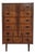 Mid-Century Danish Rosewood Highboy Dresser, 1960s For Sale