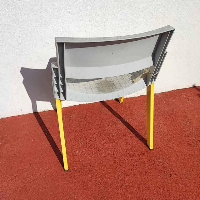 Vintage Plastic and Iron Chair, 1970s For Sale - Image 3 of 5