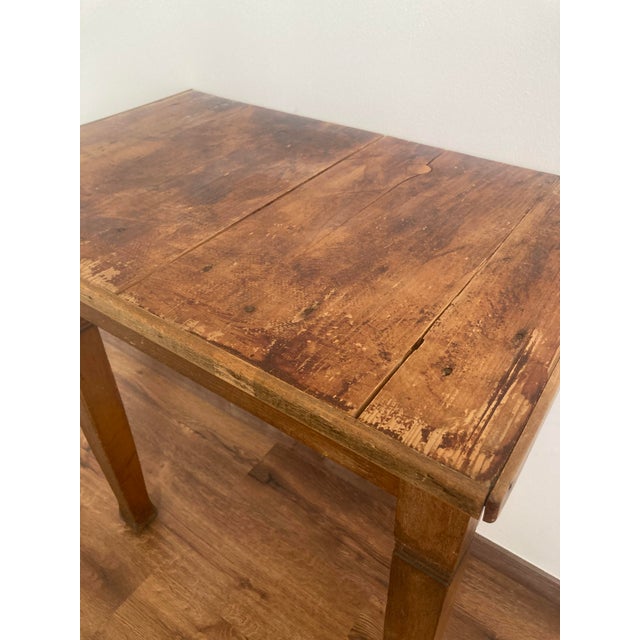 Wood Rustic Pine Console Tables, France, Set of 2 For Sale - Image 7 of 15